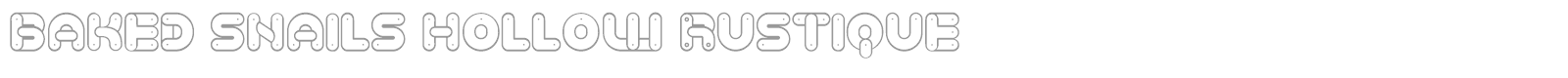 Baked Snails font preview