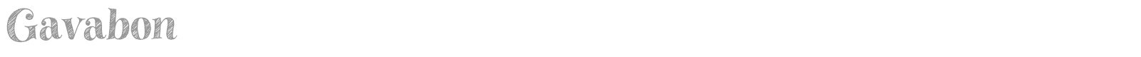 Gavabon font preview
