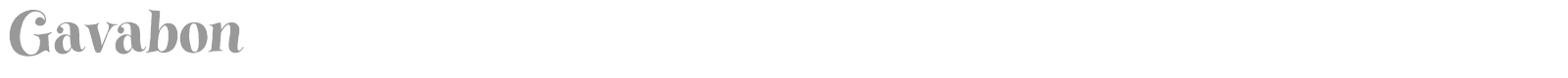 Gavabon font preview