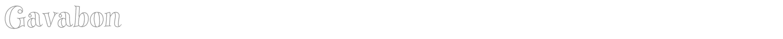 Gavabon font preview