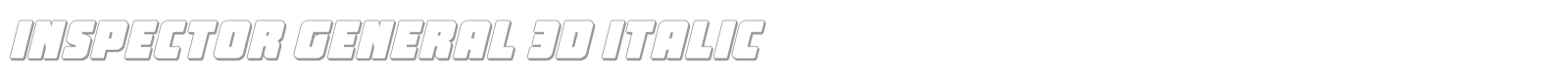 Inspector General font preview