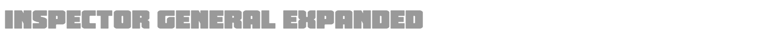 Inspector General font preview