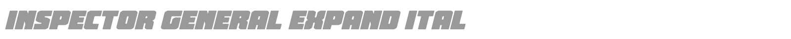 Inspector General font preview