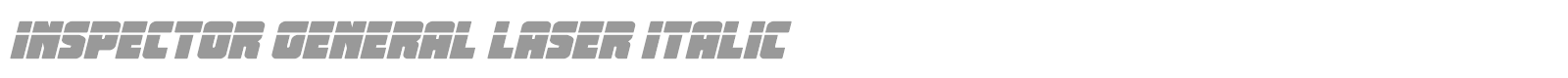 Inspector General font preview