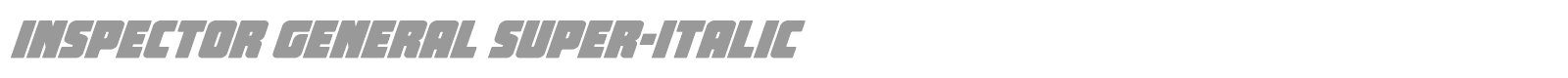 Inspector General font preview