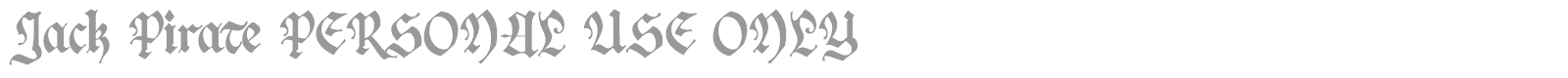 Jack Pirate font preview