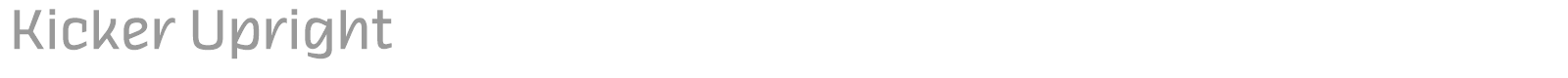 Kicker font preview