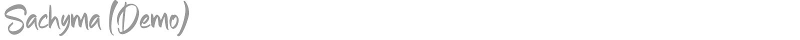 Sachyma font preview