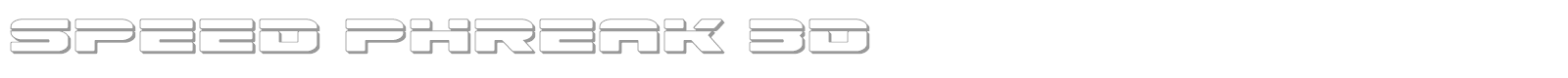 Speed Phreak font preview
