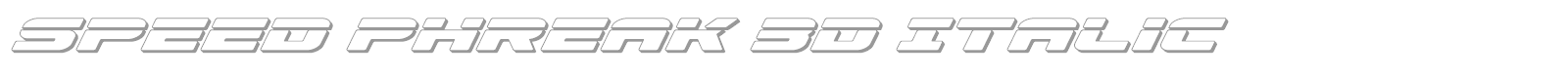 Speed Phreak font preview