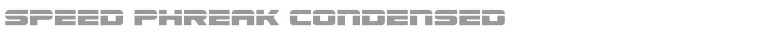 Speed Phreak font preview