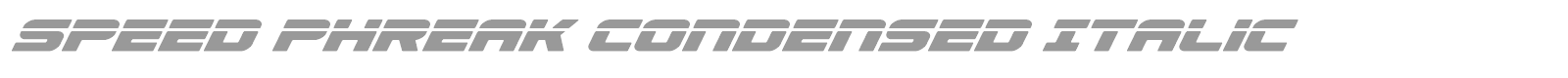 Speed Phreak font preview