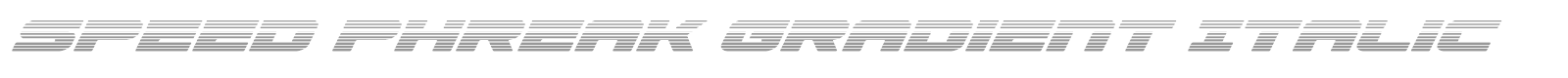 Speed Phreak font preview