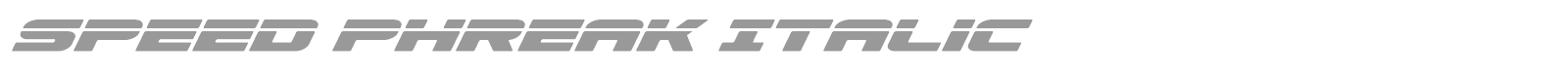 Speed Phreak font preview