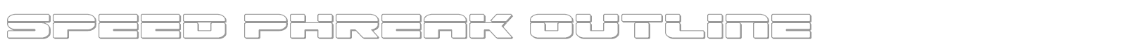 Speed Phreak font preview