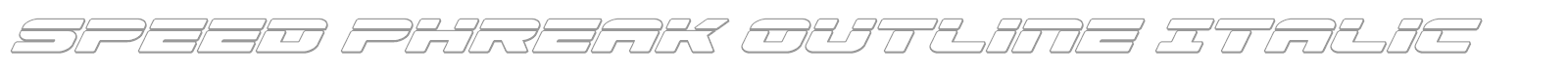 Speed Phreak font preview