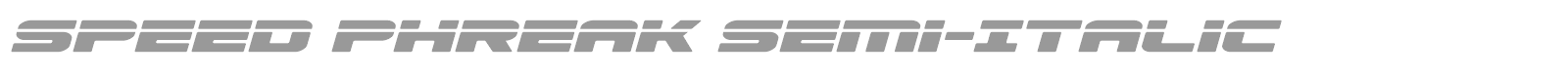 Speed Phreak font preview