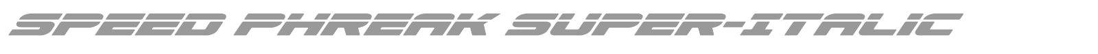 Speed Phreak font preview