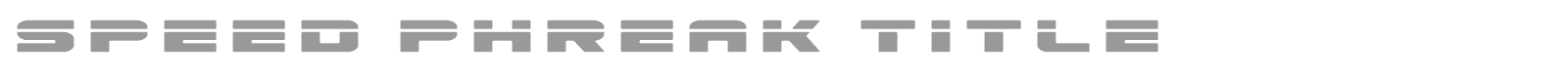 Speed Phreak font preview