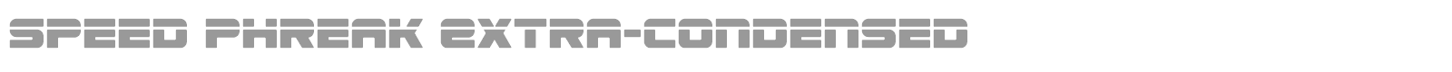 Speed Phreak font preview