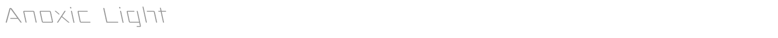Anoxic SC font preview
