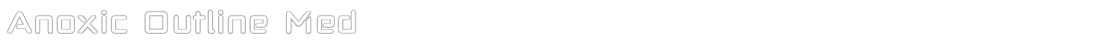Anoxic SC font preview