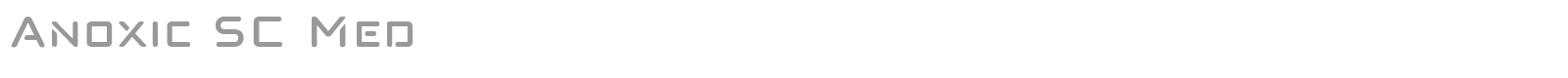 Anoxic SC font preview