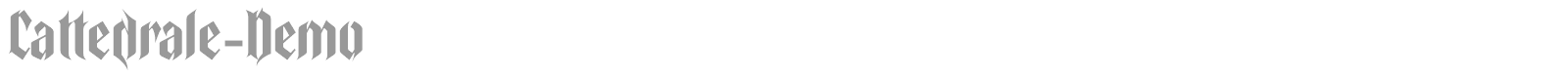 Cattedrale font preview