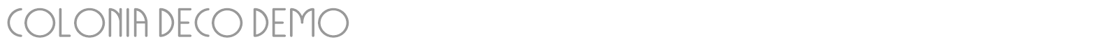 Colonia Deco font preview