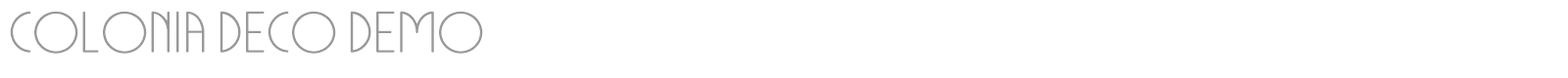 Colonia Deco font preview