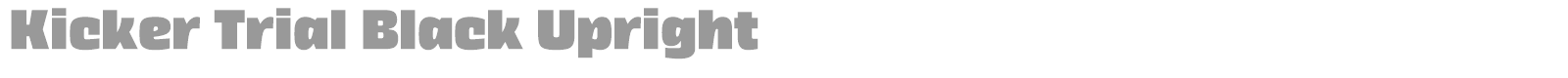 Kicker Black font preview