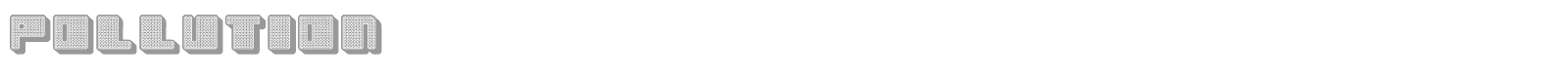 Pollution font preview