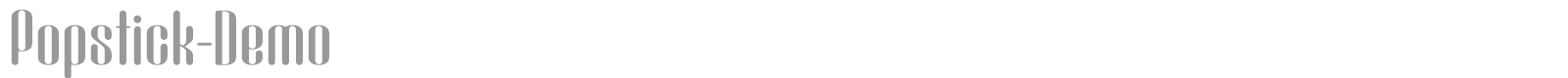 Popstick font preview