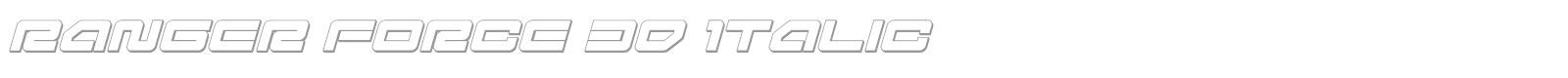 Ranger Force font preview