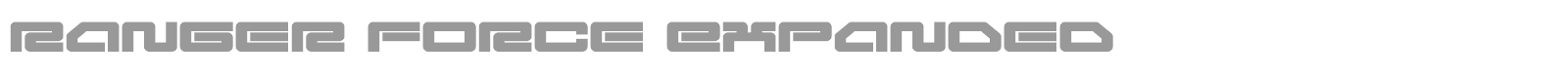 Ranger Force font preview
