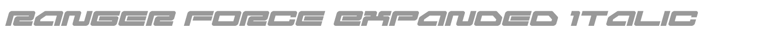 Ranger Force font preview