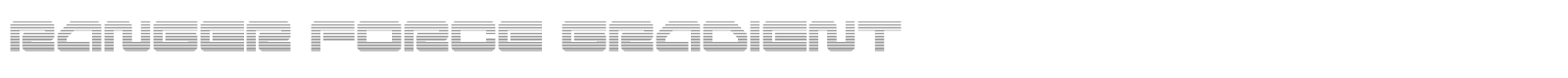 Ranger Force font preview