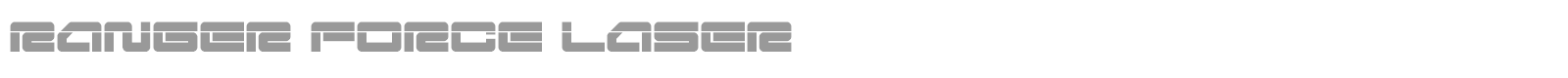 Ranger Force font preview