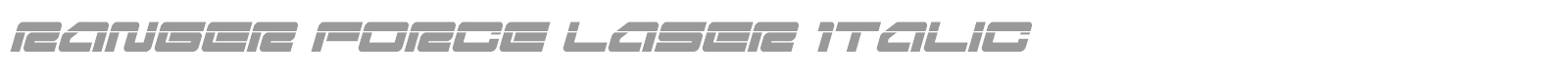 Ranger Force font preview