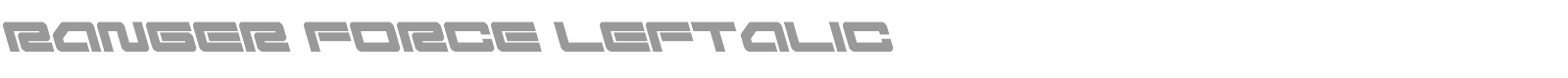 Ranger Force font preview
