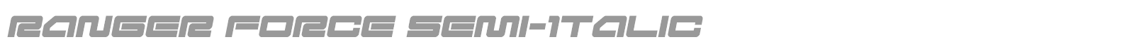Ranger Force font preview