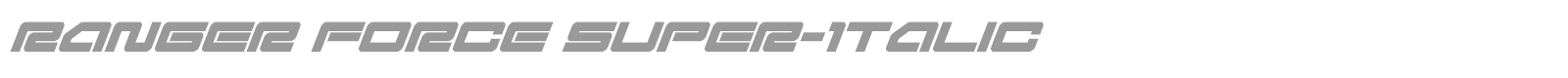 Ranger Force font preview