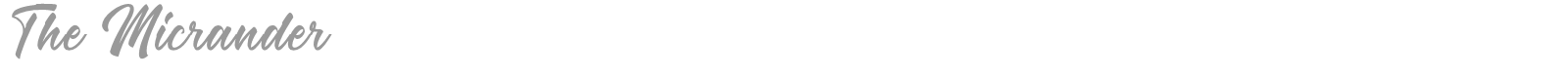 The Micrander font preview