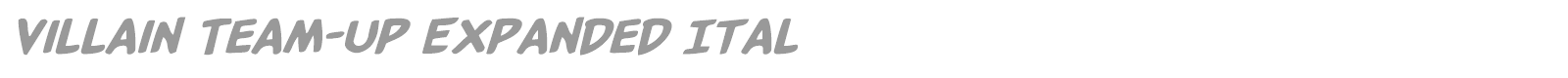 Villain Team-Up font preview