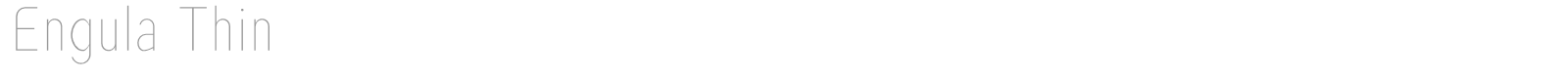 Engula font preview
