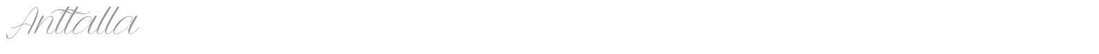 Anttalla font preview