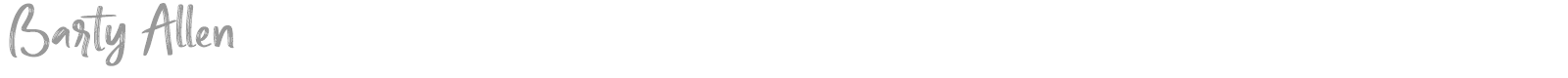 Barty Allen font preview