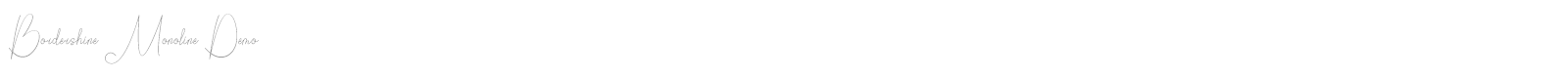 Bordershine Monoline font preview