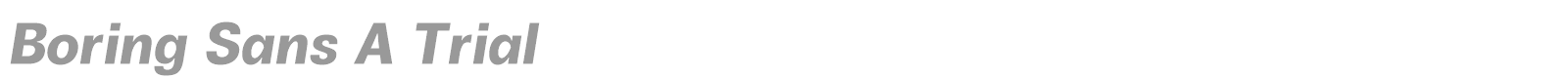Boring Sans A font preview