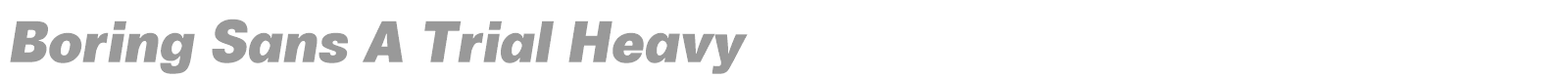 Boring Sans A font preview